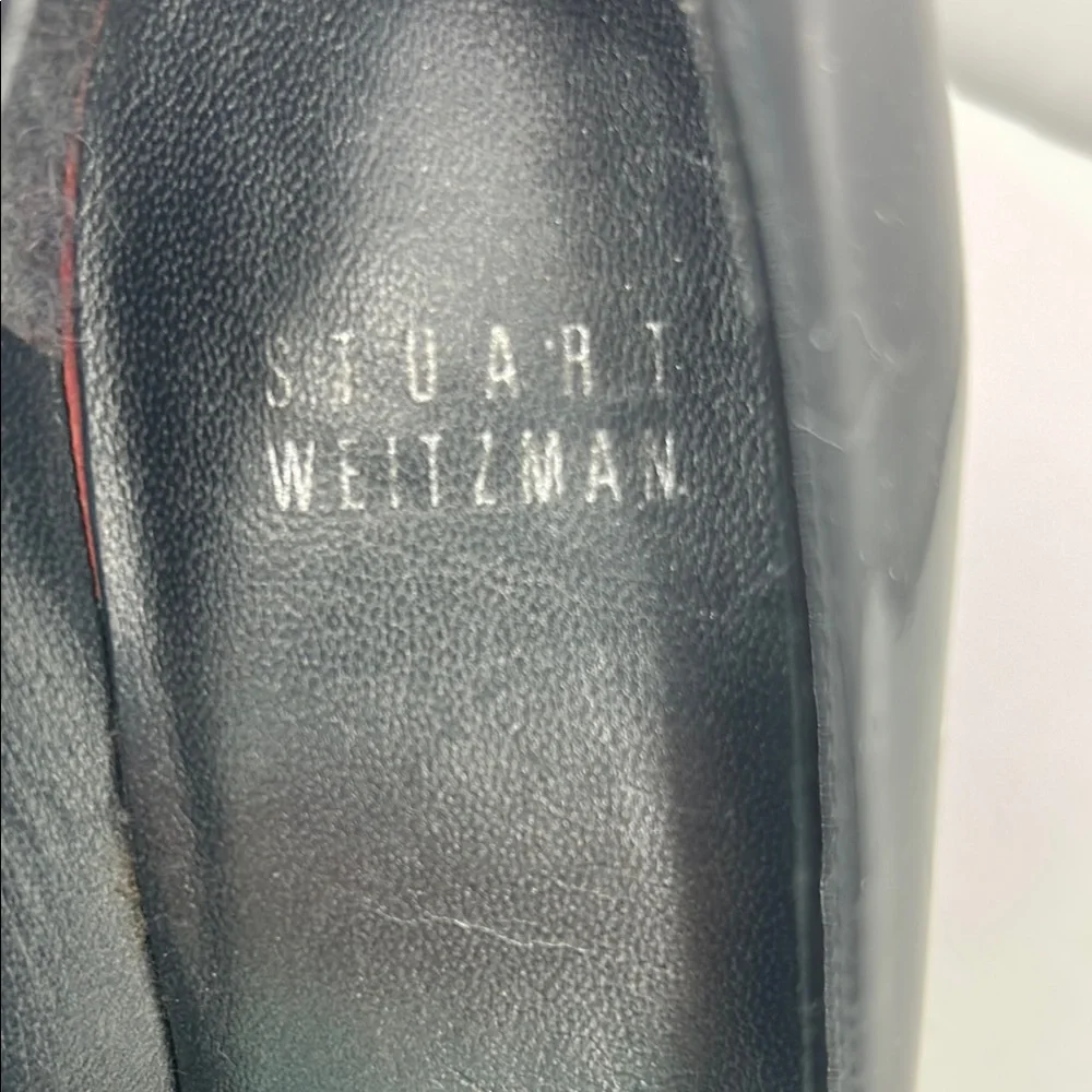 Stuart Weitzman Black Patent Leather High Heel Pumps - Picture 3 of 8